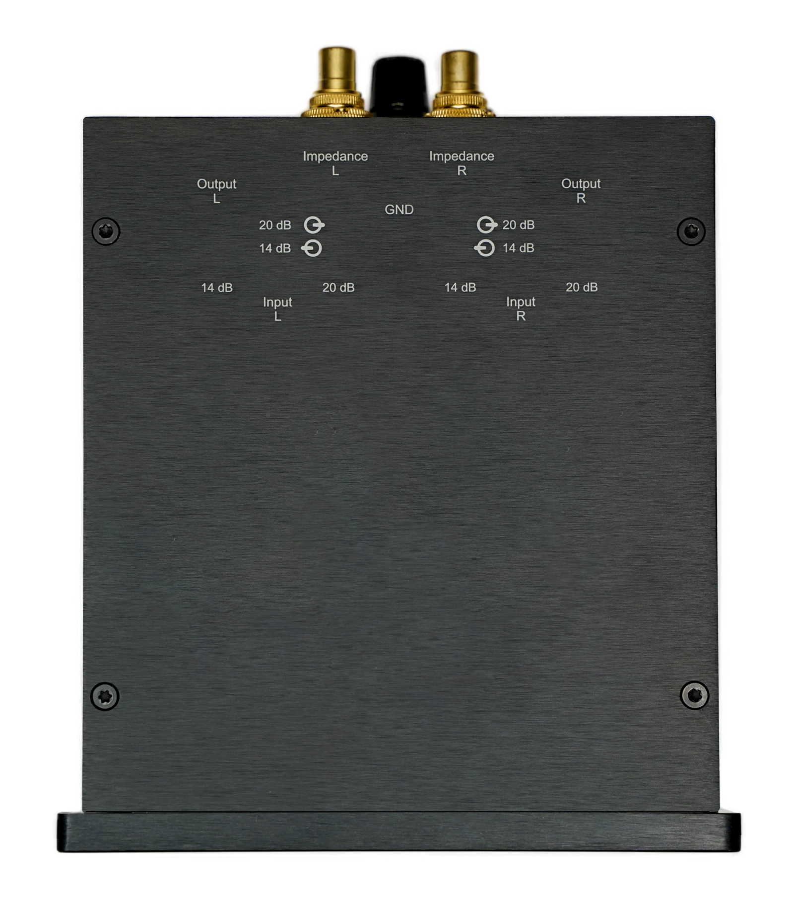 SUT-1M Step-up transformer from MK Analogue – top view with labeling